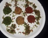 A picture of step 3 of Tricolor coconut sandesh.