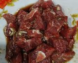 Hình bước làm 1 của món Bò xào cay