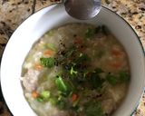 Hình bước làm 3 của món Cháo kê giò sống