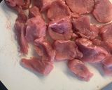 A picture of step 2 of Pork Medallions in a Mushroom and Sherry creamy sauce.