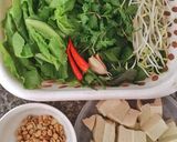 Hình bước làm 1 của món Ăn lễ với bún đậu xì dầu 😆