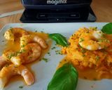 Une image de l'étape 6 de Gambas au lentilles corail, carottes, tomates et navets.
