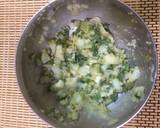 Aloo mutter pudina Paratha recipe step 1 photo
