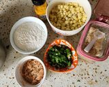 Hình bước làm 1 của món Bánh ngô tép biển