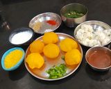 A picture of step 1 of Dahi Puri Chaat.