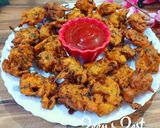 A picture of step 3 of Red Cabbage Fritters.