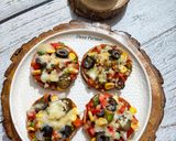 A picture of step 7 of Mini Veg Pizza Bites (Italian Party Appetizer).