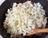 Foto del paso 4 de la receta: Fideos cremosos de coliflor, cebolla y morrón🥦🫑🧅
