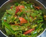 A picture of step 4 of Mirchi ka kutta.