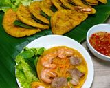Hình bước làm 5 của món Bánh xèo đơn giản