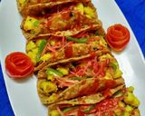 A picture of step 10 of Thepala tacos.