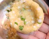 A picture of step 3 of Sago Sweet Potato Katori Chaat.