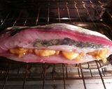 Foto del paso 20 de la receta Lomos de jurel, rellenos de gambas en salsa con un toque mejicano