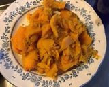 Une image de l'étape 5 de Courge butternut « Halloween » farcies épinards crème et parmesan.