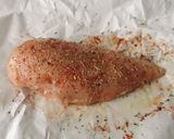 Une image de l'étape 1 de Blanc de poulet à l'air fryer.