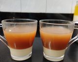 A picture of step 4 of Biryani chai, layered tea with spices.