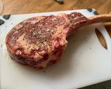 A picture of step 1 of Tomahawk Steak.