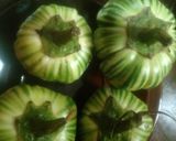 A picture of step 1 of Garden egg sauce with sprinkles of ugwu leaves.