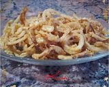 A picture of step 4 of Grilled steak with homemade mushroom sauce and Spur style onion.