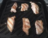 A picture of step 3 of Chicken wrap with wasabi mayo.