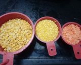 तीन दाल लसुनी तडका रेसिपी स्टेप 1 फोटो 