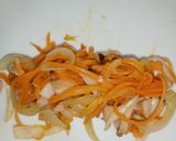 A picture of step 3 of Carrot and Cheese Spring Rolls.