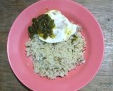 Foto langkah ke 4 dari resep Nasi Daun Jeruk Telur Cabe Hijau.