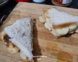 A picture of step 3 of 5 minute Peanut Butter & Nutella Sandwich.