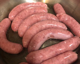 Foto del paso 5 de la receta: Salchichas con sanfaina y patatas