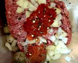 A picture of step 2 of My Homemade Chilli Beef Burgers 😁 #Lunch#Mainmeal.