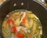 A picture of step 2 of Vietnamese Sweet and Sour Soup (Canh Chua) and Braised Catfish (Ca Bong Lau Kho To).