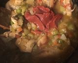 A picture of step 5 of American virgin of African Peanut butter stew.