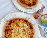 A picture of step 8 of Beef&chicken pizza.