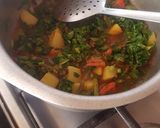 A picture of step 4 of Palak aaloo.