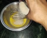 A picture of step 2 of Butterscotch rajbhog ice-cream chocolate cake.