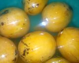 A picture of step 1 of Mango juice# local food contest kisumu#.