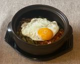 A picture of step 8 of Korean Bibimbap (Vegetarian).