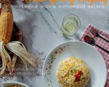 Gambar langkah 4 resipi Nasi goreng jagung.