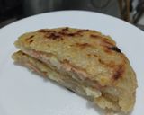 Foto del paso 9 de la receta: Arepa🫓de maíz🌽peto con relleno🥓hawaiano🧀🍍🥯