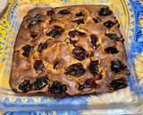 Une image de l'étape 13 de Gâteau aux prunes et fruits confits au rhum.