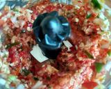 Gambar langkah 3 resipi Terung Bakar Telur Sambal Mentah.