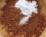 A picture of step 4 of Ragi Flour Cocoa Brownie with Mocha.