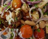 A picture of step 3 of Meditteranean Bean Salad 💚.
