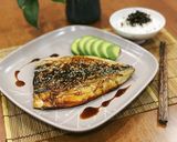 Hình bước làm 3 của món Cá saba nướng teriyaki