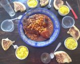 صورة لخطوة 3 من وصفة الكرعين واللحم بالحمص