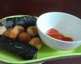 Hình bước làm 3 của món Rong biển cuốn chả giò chiên