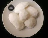A picture of step 1 of Coconut Candy.