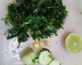A picture of step 1 of Green juice.