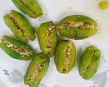 A picture of step 4 of Parwal Mithai.