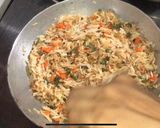 A picture of step 7 of Chinese fried rice.